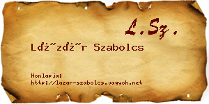 Lázár Szabolcs névjegykártya